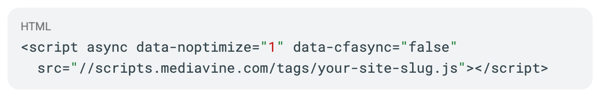 HTML Script Wrapper for custom sites example