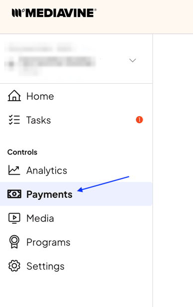 Payments Tab
