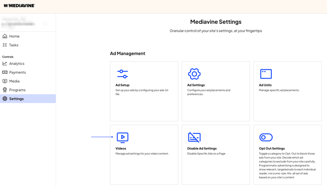 Settings Videos