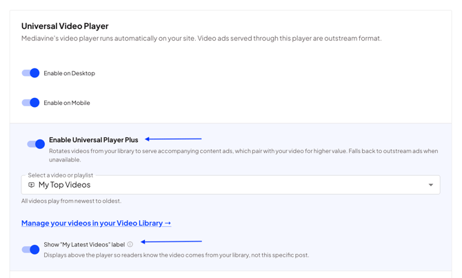 Universal Video Player Plus