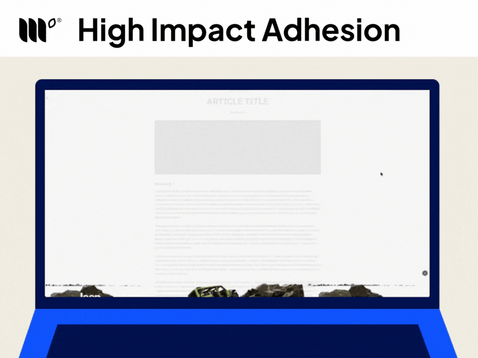 high impact adhesion